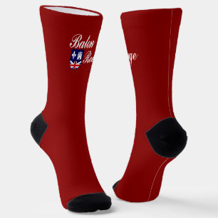Calcetines Bandera de la ciudad de Baton Rouge (Luisiana)