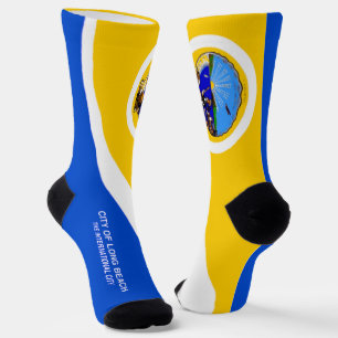 Calcetines bandera de la ciudad de Long Beach (California)