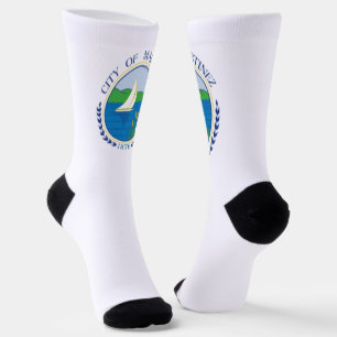Calcetines bandera de la ciudad de Martinez (California)
