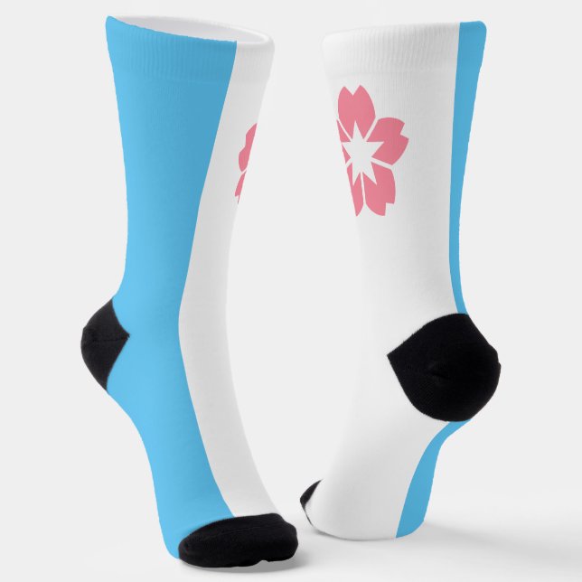 Calcetines Bandera de la ciudad de Salem (Oregón) (Angular)