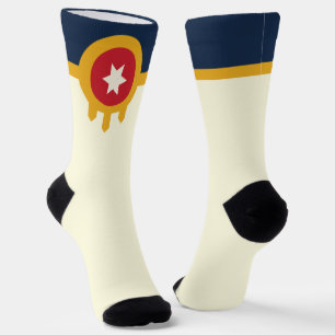 Calcetines Bandera de la ciudad de Tulsa (Oklahoma)