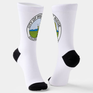 Calcetines bandera de la ciudad de Wheat Ridge (Colorado)