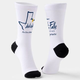 Calcetines bandera de la ciudad de Wichita Falls (Texas)