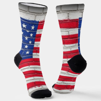 CALCETINES BANDERA DE LADRILLO AMERICANA