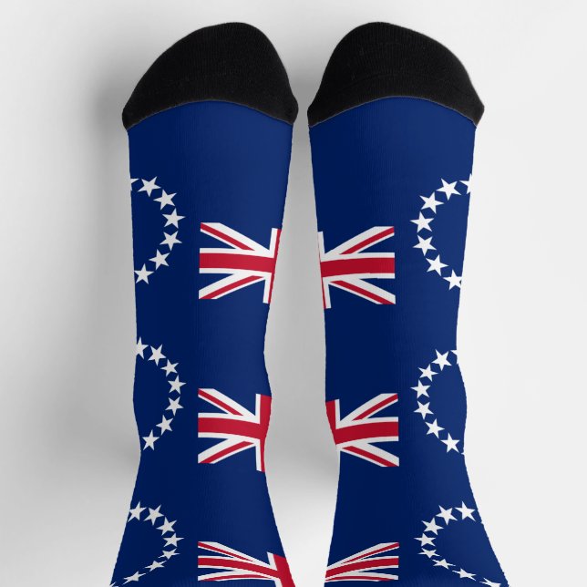 Calcetines Bandera de las Islas Cook (Arriba)