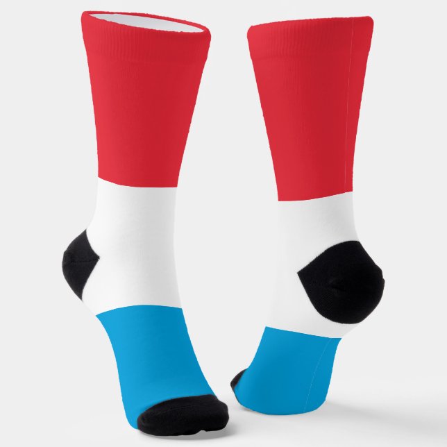 Calcetines Bandera de Luxemburgo (Angular)