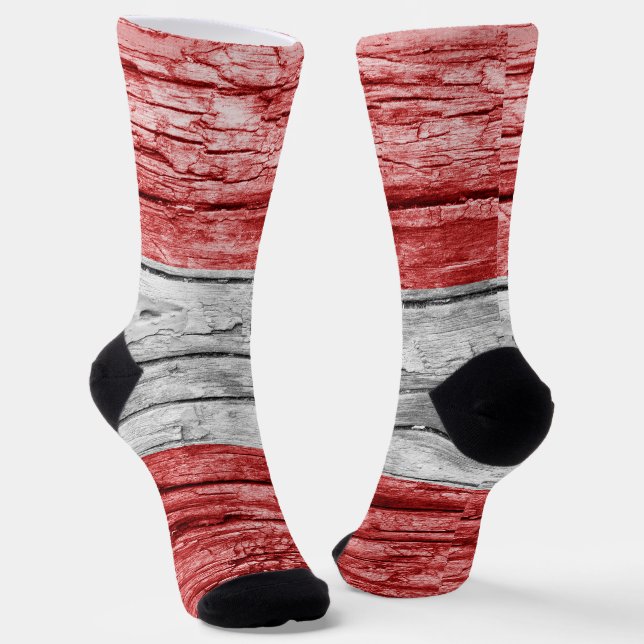 Calcetines bandera de madera de Austria (Angular)