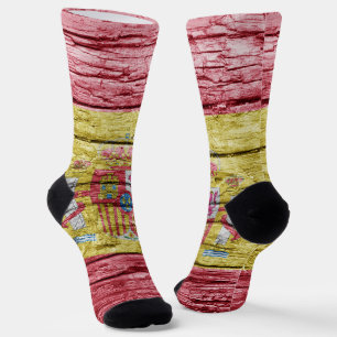 Calcetines Bandera de madera de España