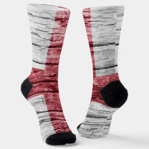 Calcetines Bandera de madera de Inglaterra
