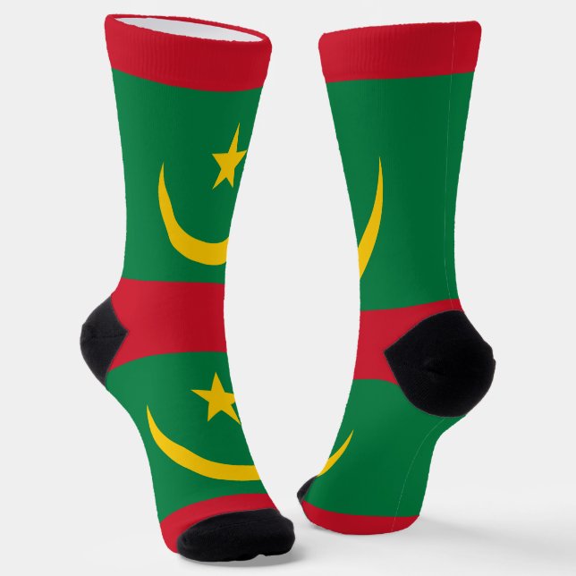 Calcetines Bandera de Mauritania (Angular)