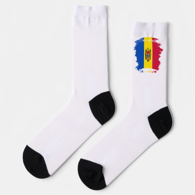 Calcetines Bandera de Moldavia (Izquierda)