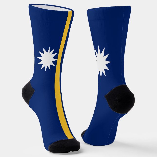 Calcetines Bandera de Nauru (Angular)