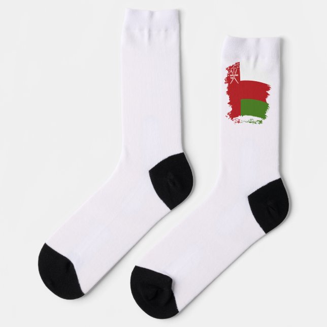 Calcetines Bandera de Omán (Izquierda)