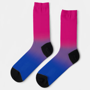 Calcetines Bandera de orgullo bisexual gradiente