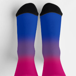 Calcetines Bandera de orgullo bisexual gradiente