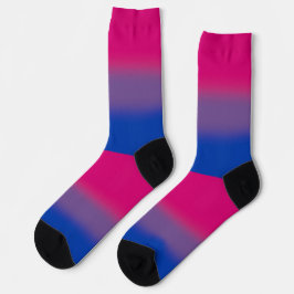 Calcetines Bandera de orgullo bisexual gradiente
