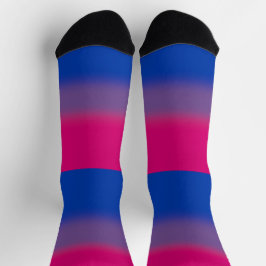 Calcetines Bandera de orgullo bisexual gradiente