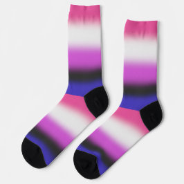Calcetines Bandera de orgullo genderfluid con gradiente