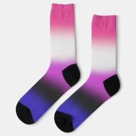 Calcetines Bandera de orgullo genderfluid con gradiente
