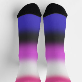 Calcetines Bandera de orgullo genderfluid con gradiente
