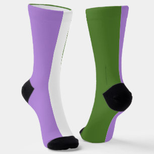 Calcetines Bandera de orgullo genderqueer de SlipperyJoe lava