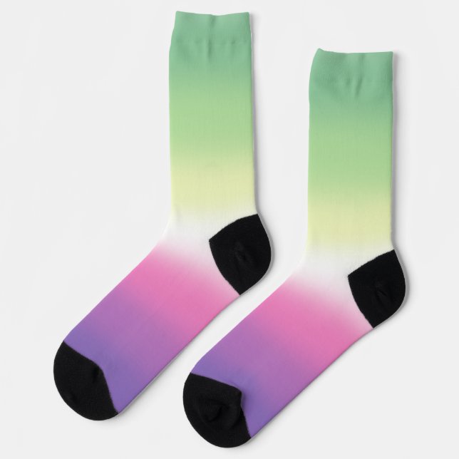 Calcetines Bandera de Orgullo Gradient Genderfae (Izquierda)