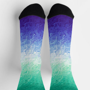 Calcetines Bandera de orgullo MLM abstracta y grunge de hombr