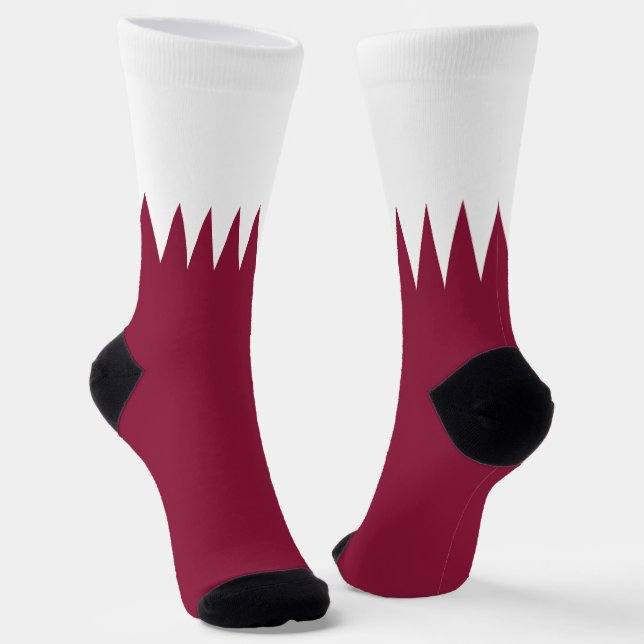 Calcetines Bandera de Qatar (Angular)