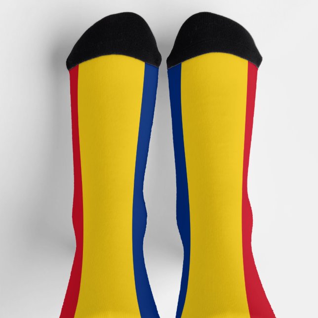 Calcetines Bandera de Rumania (Arriba)