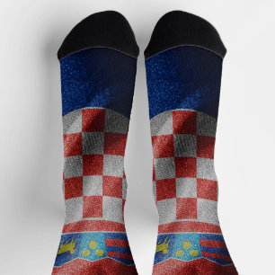 Calcetines Bandera de seda de Croacia