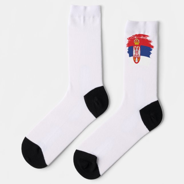 Calcetines Bandera de Serbia (Izquierda)
