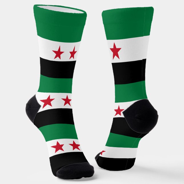Calcetines Bandera de Siria (Angular)