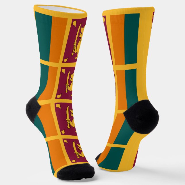 Calcetines Bandera de Sri Lanka (Angular)