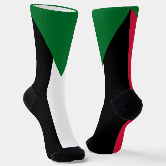 Calcetines Bandera de Sudán (Angular)
