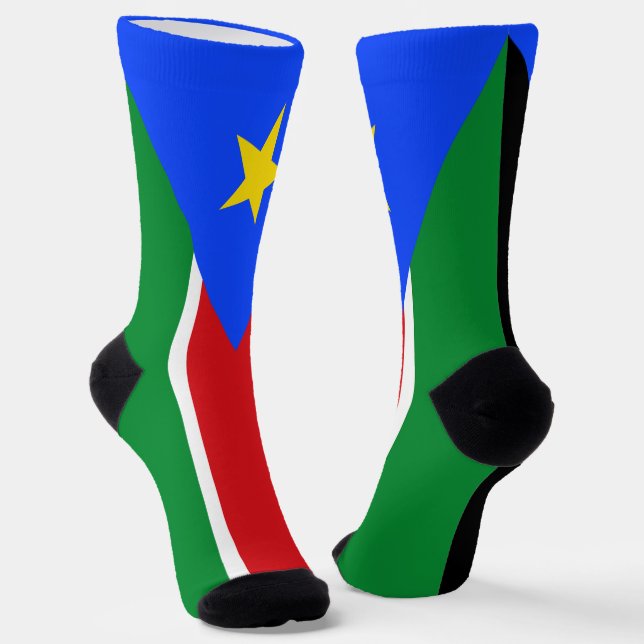 Calcetines Bandera de Sudán del Sur (Angular)