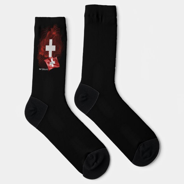 Calcetines bandera de Suiza (Derecha)