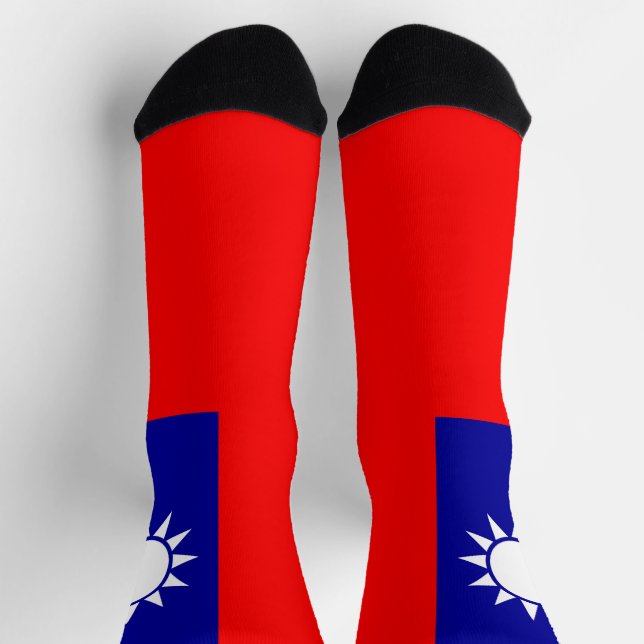 Calcetines Bandera de Taiwán (Arriba)