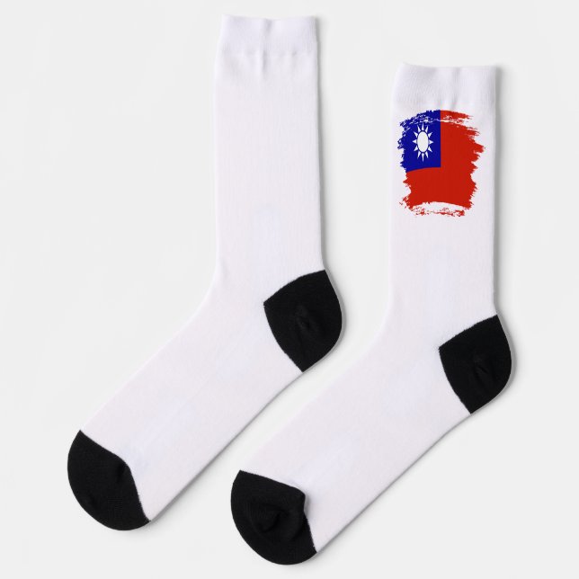 Calcetines Bandera de Taiwán (Izquierda)