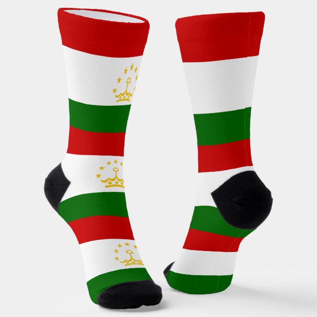 Calcetines Bandera de Tayikistán (Angular)
