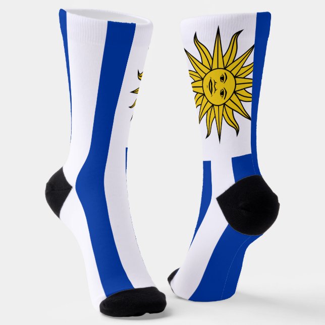 Calcetines Bandera de Uruguay (Angular)