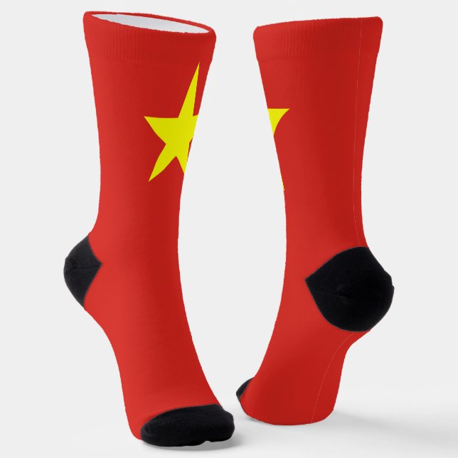 Calcetines Bandera de Vietnam: Orgullo nacional vietnamita pa (Angular)
