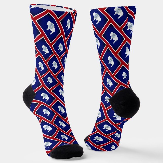 Calcetines Bandera de Wyoming (Angular)