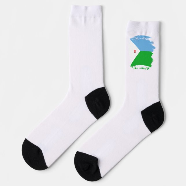 Calcetines Bandera de Yibuti (Izquierda)