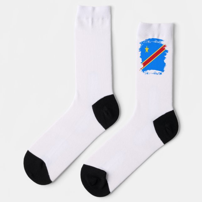 Calcetines Bandera del Congo (Izquierda)