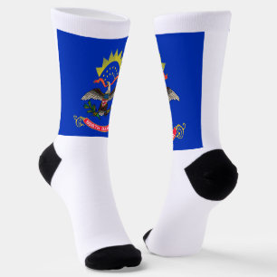 Calcetines bandera del estado de Dakota del Norte