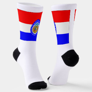 Calcetines bandera del estado de Misuri