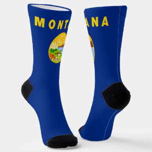 Calcetines Bandera del estado de Montana Orgullosa Montanan F