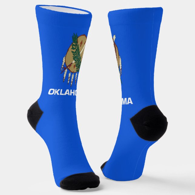 Calcetines Bandera del estado de Oklahoma (Angular)