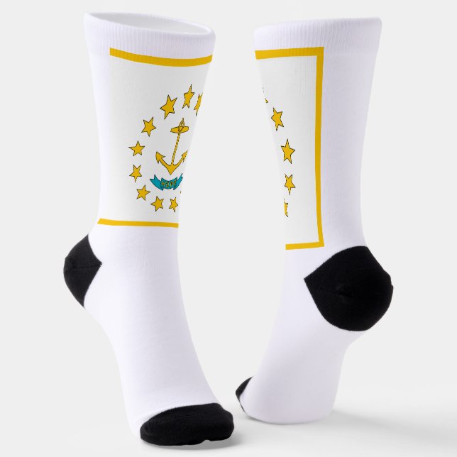 Calcetines bandera del estado de Rhode Island (Angular)