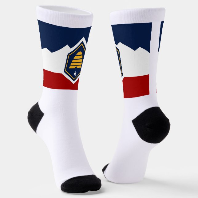 Calcetines Bandera del estado de Utah (Angular)